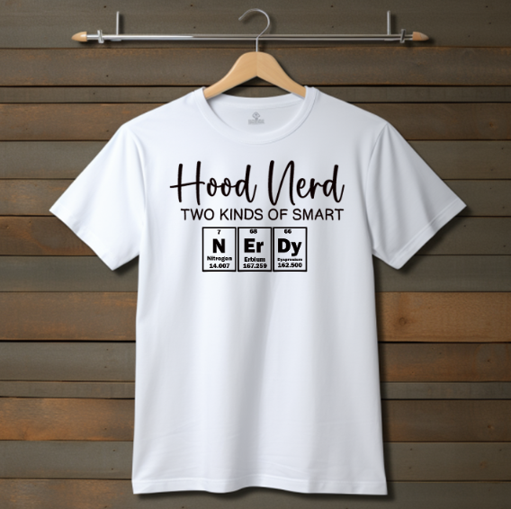 White Nerdy T-Shirt (Unisex)