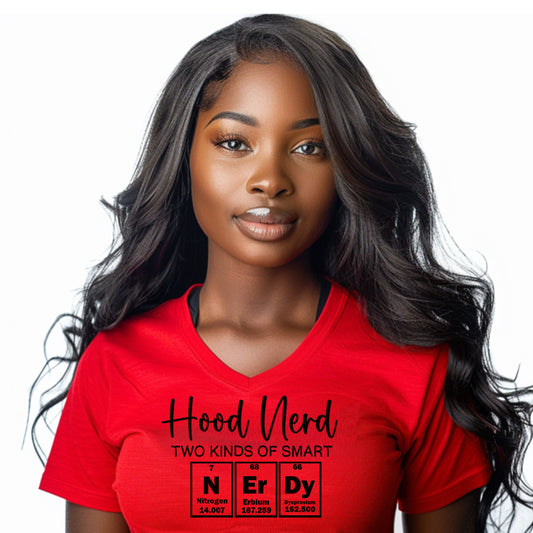 Red/Black Nerdy T-Shirt (Unisex)