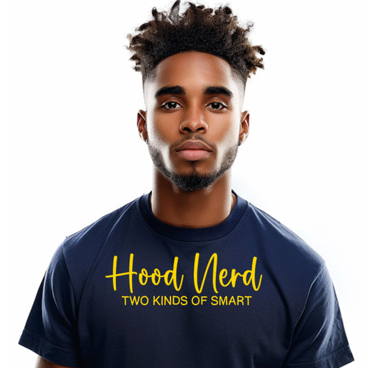 Navy Blue/Gold Signature T-Shirt (Unisex)